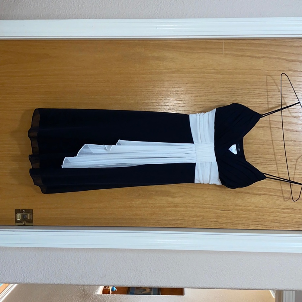 Black and white homecoming/school dance dress